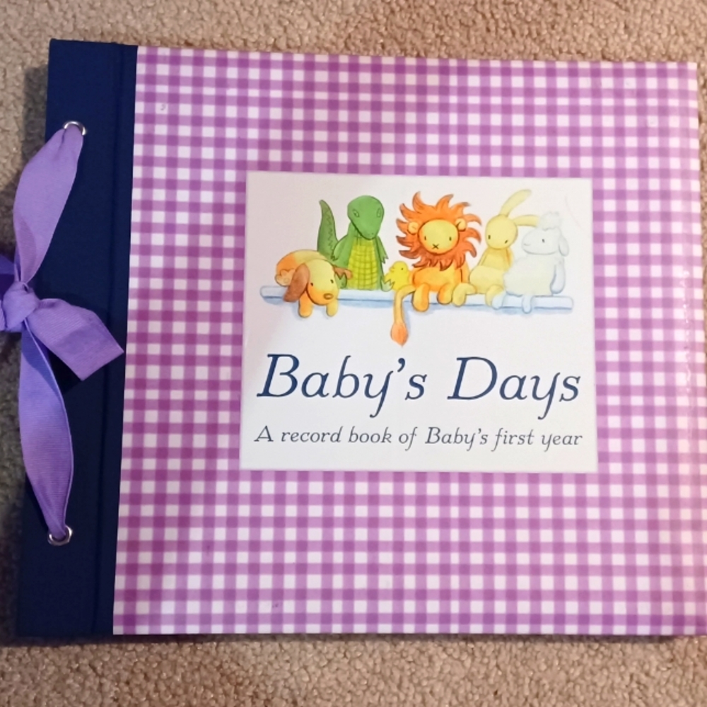 Baby Days - A Record of Baby's First Year memory book (NEW)